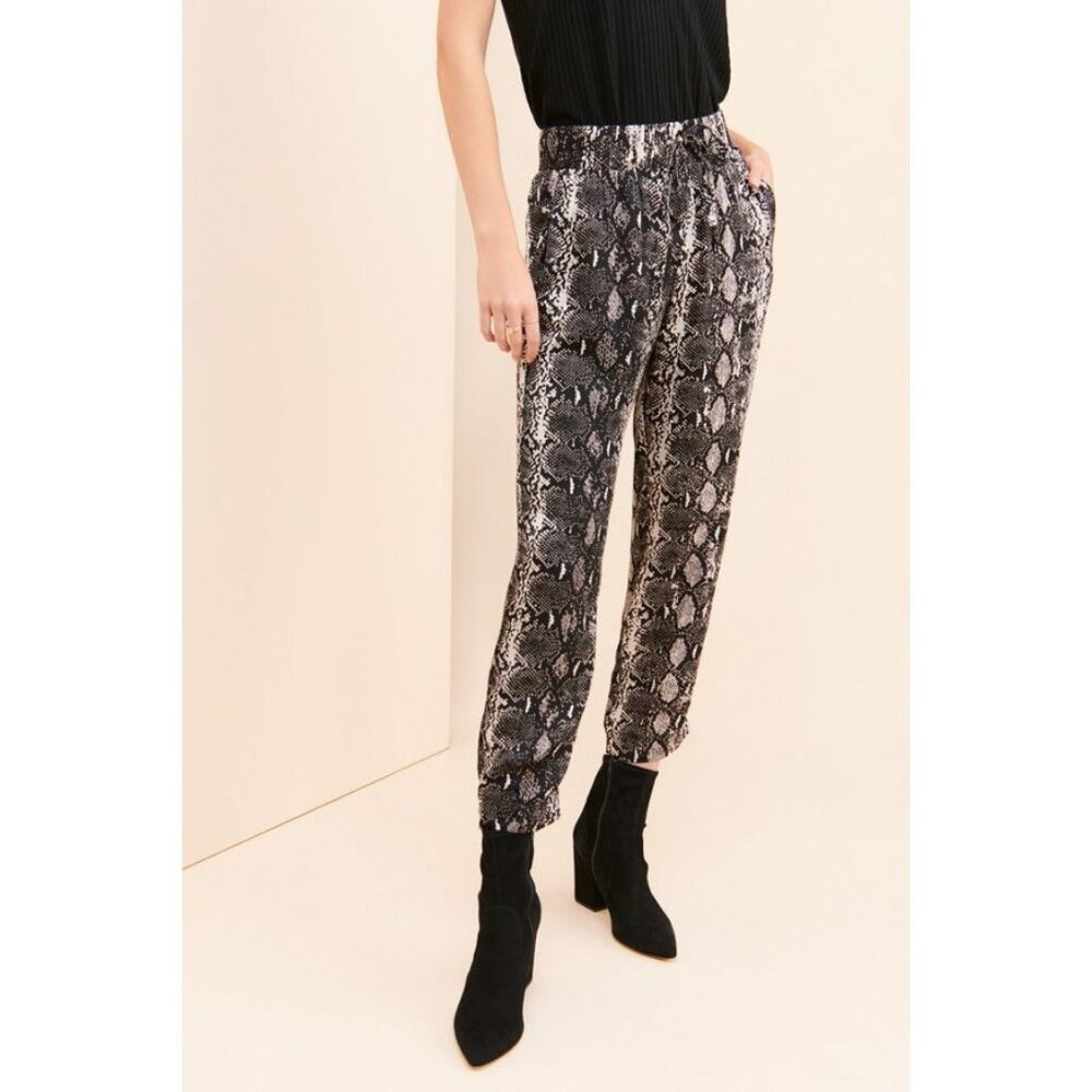 Nation LTD NWT Fremont Snakeskin Jogger Satin Reptile size Medium